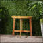 Table bistro pliante d'extérieur en bois d'acacia, naturelle et durable pour les petits espaces
