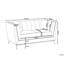 Quill Velvet Sofa
