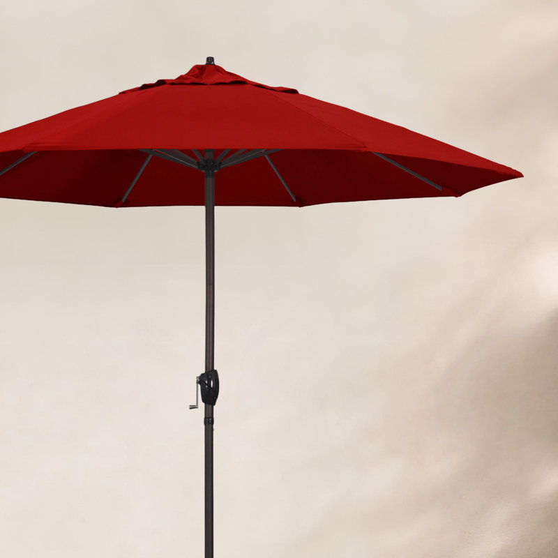 Parasol 9 pi Mira Sunbrella® Mira, Toile Sunbrella® rouge Jockey