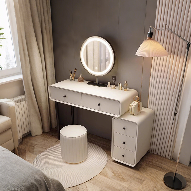 39.37"Modern Minimalist Solid Wood Vanity Table
