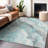 Machine Washable Indoor/Outdoor Cinead ACN1709 Teal Rug-104723735
