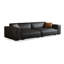 Coussin de canapé modulaire en similicuir noir-1433559347-1433559356-1433559358