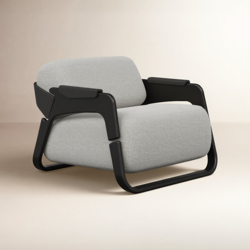 Fauteuil d'appoint Mansi, Panier moisson naturel Harvest
