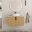 Ensemble de meuble-lavabo simple 30 po avec plateau en pierre et lavabo vasque en céramique Caldicot-589642922-596164146