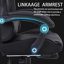 Radelldar Adjustable Reclining Ergonomic Faux Leather Swiveling PC & Racing Game Chair with Footrest-64975276-64975283