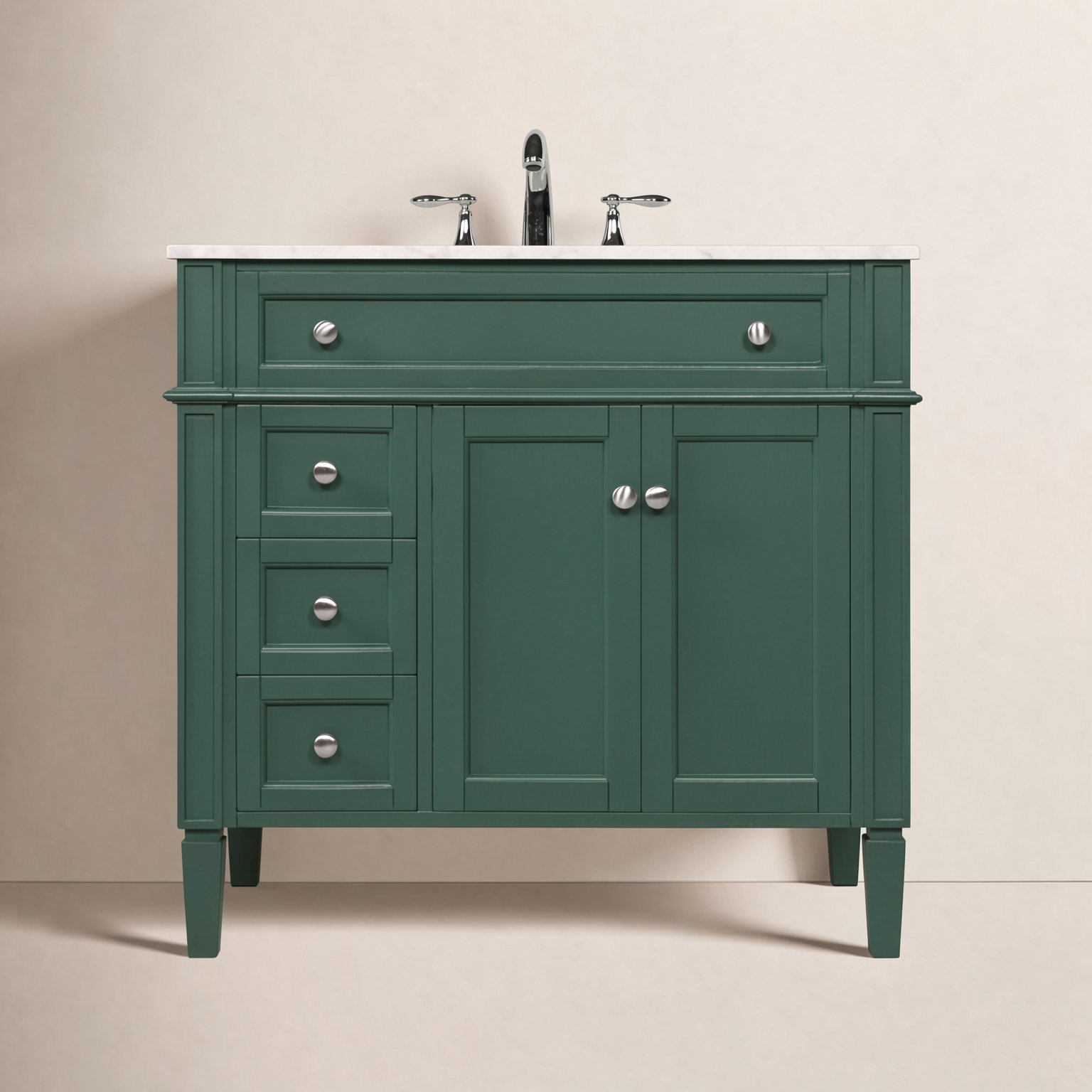Rivers 36'' Single Bathroom Vanity, Green