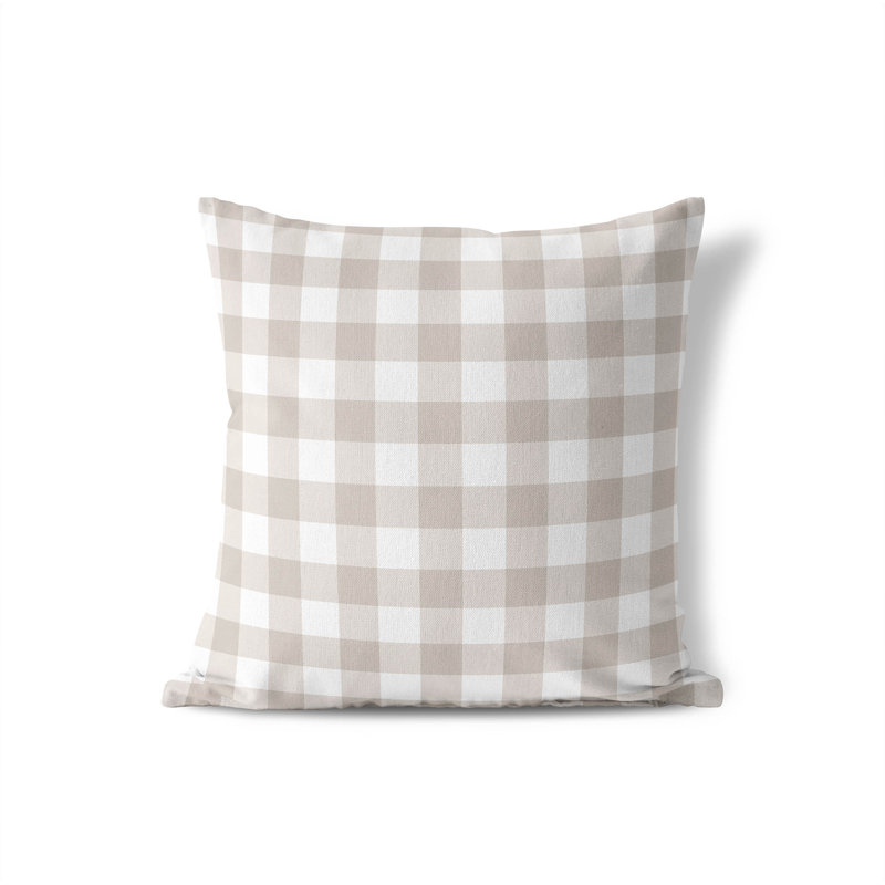 Coussin Proper, H 18 po x l 18 po, Taupe