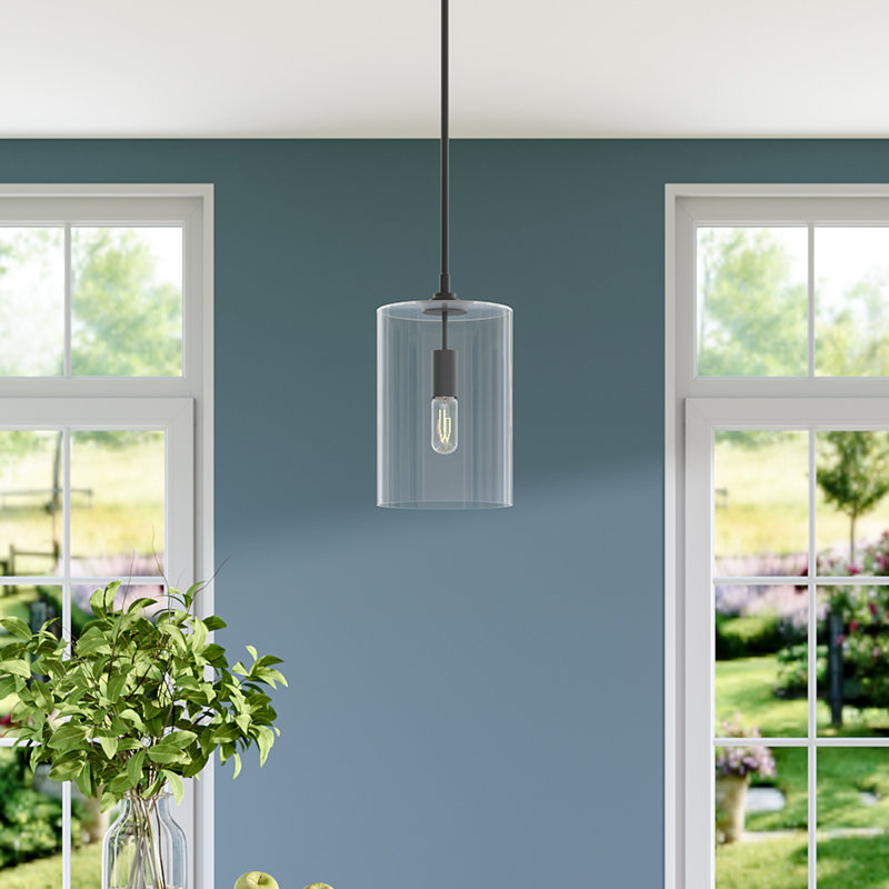 Bozkov 1 - Light Glass Single Pendant, 25.5 cm H x 17.5 cm W x 17.5 cm D 