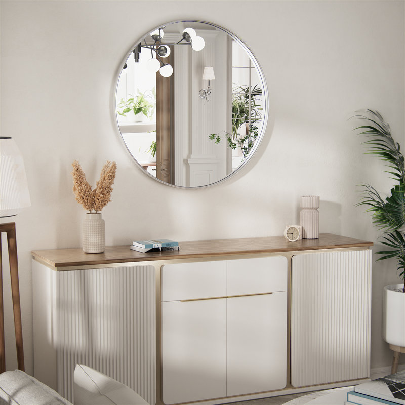 Miroir de salle de bain Alysan, 24" X 24", Argent