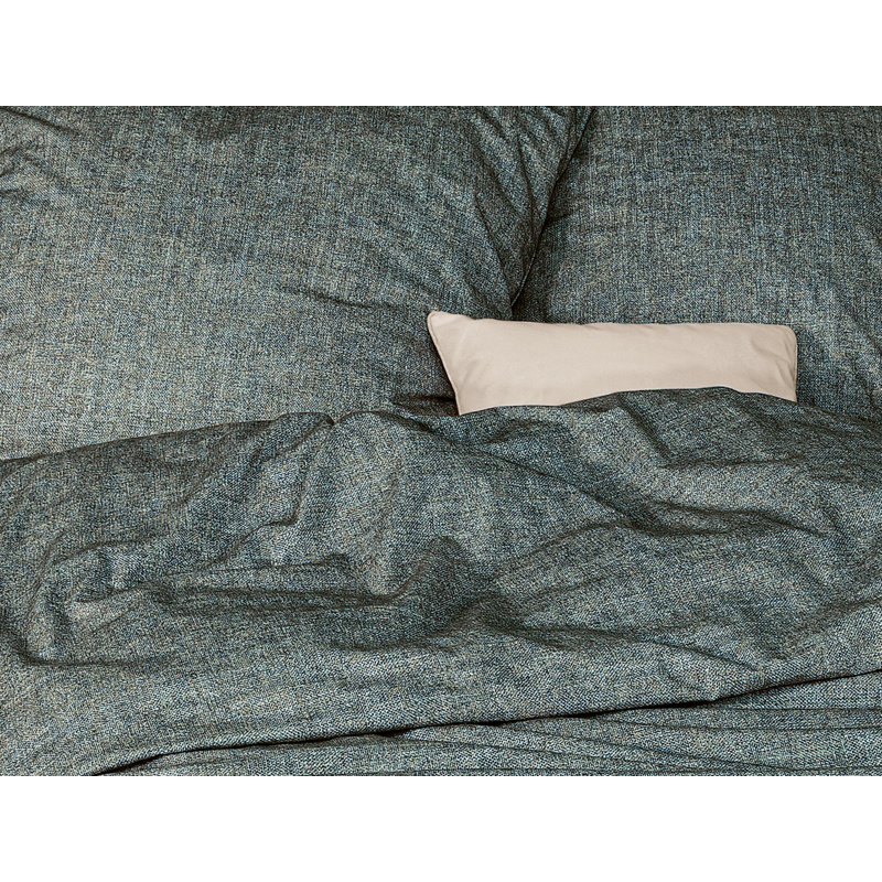 Fleece cotton bed linen set Mink 8835, 200 x 200cm - 2 Pillowcases (80 x 80cm), Green