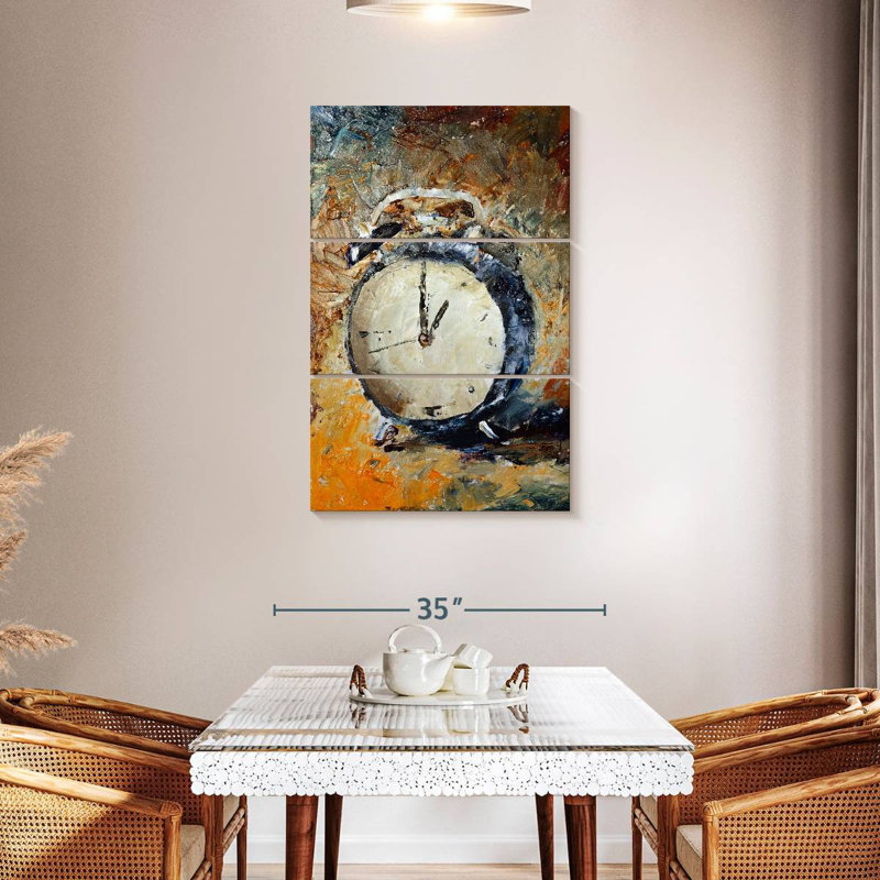 Kerner Abstract Clock, 45" H x 28" W