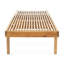 Chaise longue élégante, fabriquée en bois pour une utilisation extérieure