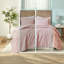 Ensembles de literie moelleux, fausse fourrure de polyester, style rosé élégant pour la maison