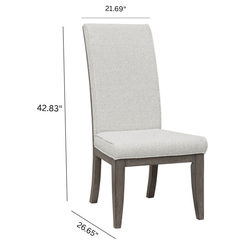 Ensemble de deux chaises d'appoint rembourrées Mario