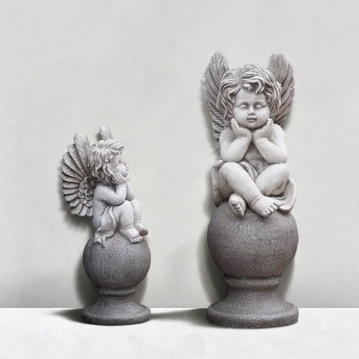 Astoria Grand European-Style Angel Magnesium Oxide Sculpture Decorative ...