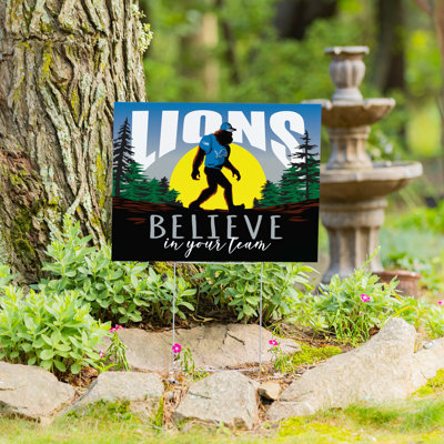 Detroit Lions Yard Sign, Bigfoot