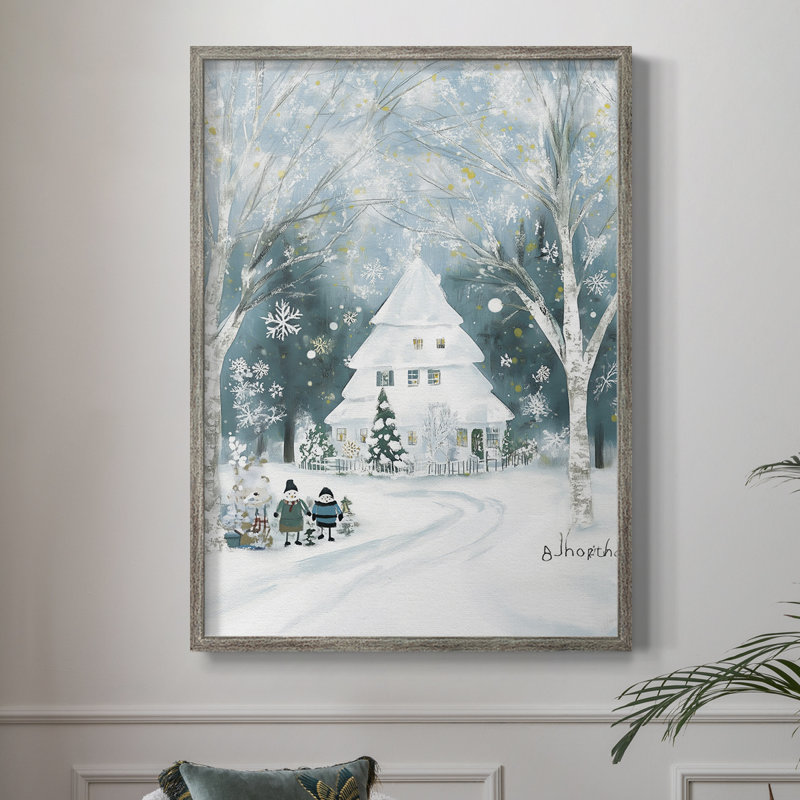 «Christmas Holiday Art DCCDXL», reproduction d'art encadrée - bois massif XMA171481, H 30 po x l 24 po
