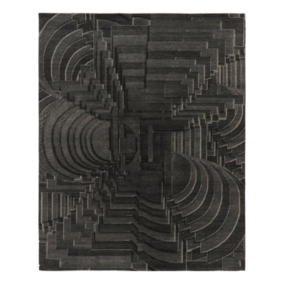 Modern One-of-a-Kind 8'0X10'0 Hand Knotted Area Rug