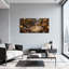 Paysage urbain fantaisiste et sci-fi Steampunk avec engrenages et vapeur-378492602