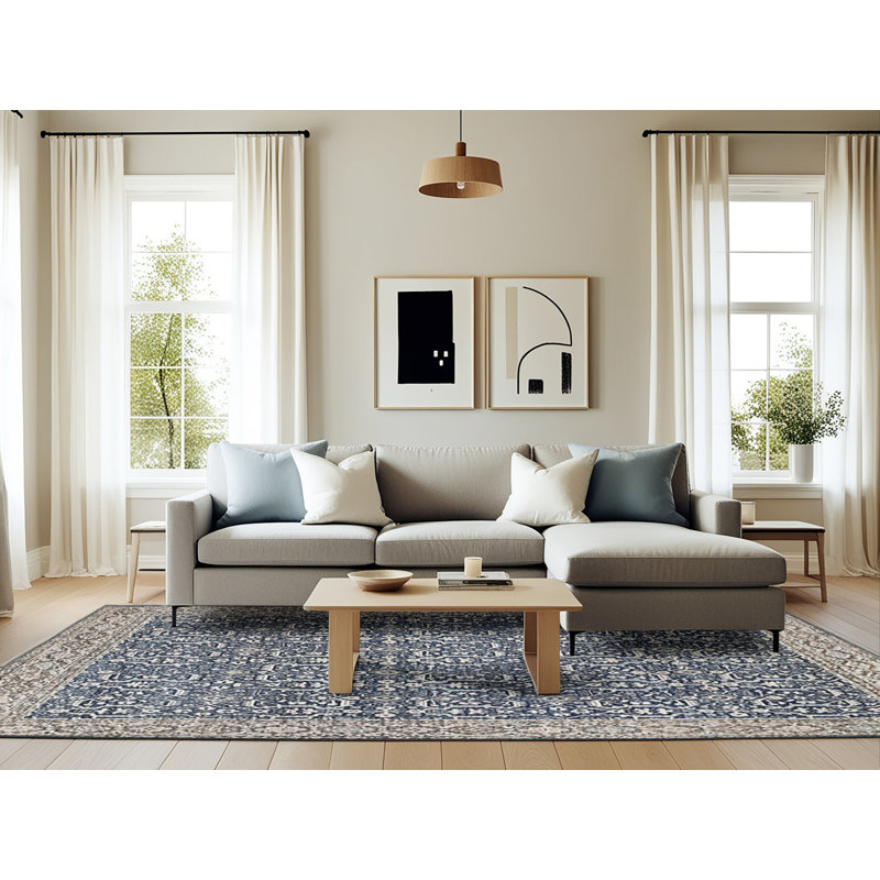Thorbiorn Oriental Indoor Rug, Rectangle 6' x 9'