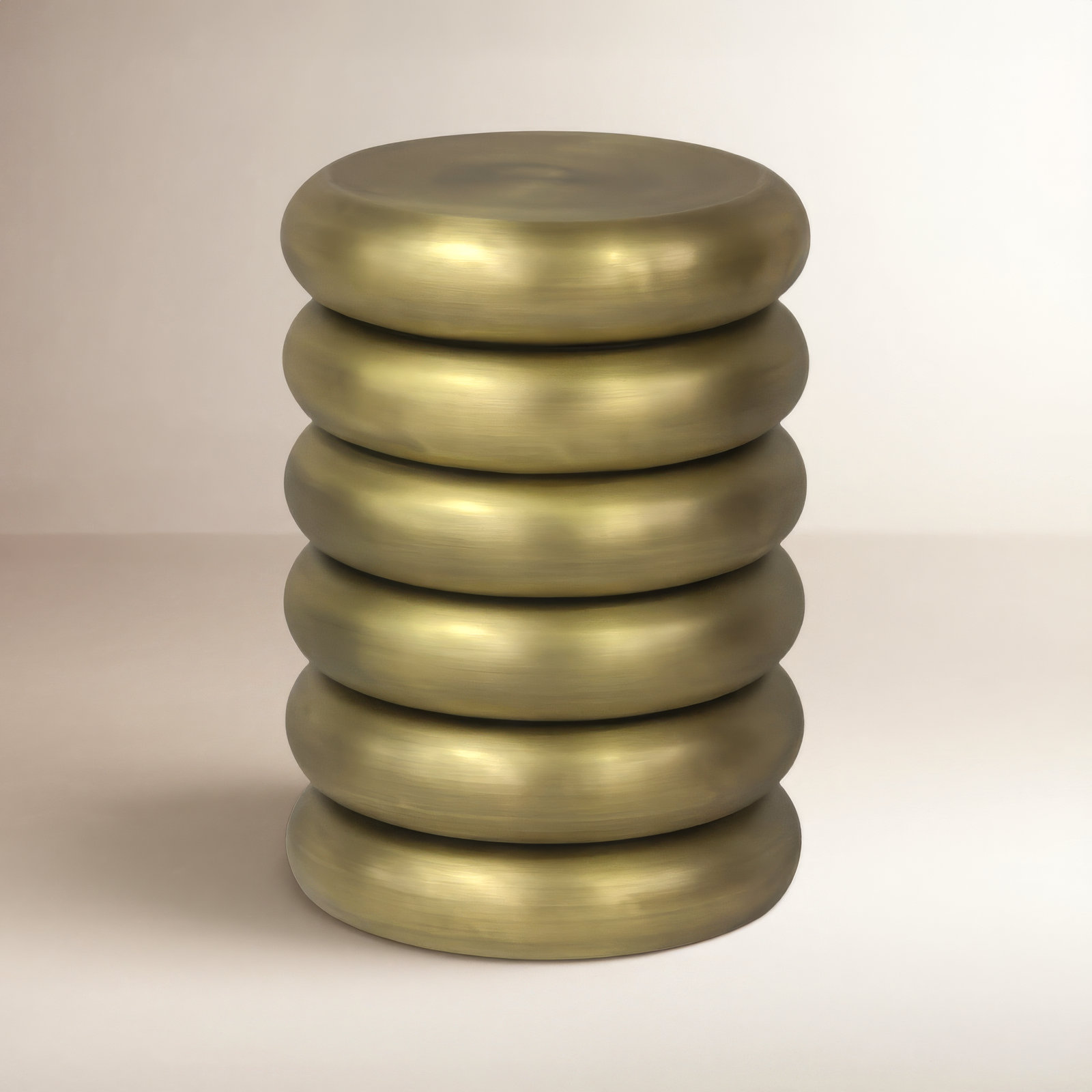 Howard 15" End Table, Antique Brass