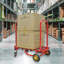 Fixturedisplays® extensible jusqu'à 45 po, chariot de transport pliable, pliable et léger, chariot manuel, chariot plateforme 10197