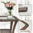 Chaises d'extérieur en osier toutes saisons avec repose-pieds et table d'appoint-126713475
