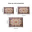 Tapis lavable antidérapant 6 x 9 po Vintage Bohemia