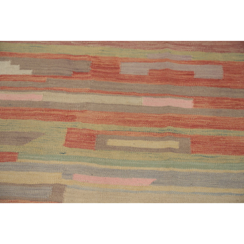Tapis coloré coloré tissé à la main 5 x 8