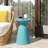 Outdoor Metal End Table -Large-1119095376