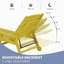 Chaise longue avec accoudoirs et roulettes Swann-131401523