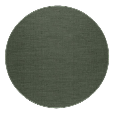Tapis vert uni lavable à la machine