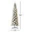Arbre de Noël épinette réaliste enneigé 11 pi avec 700 lumières DEL Hersi
