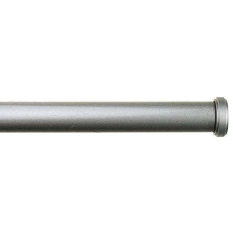 Mulvaney Adjustable Single Curtain Rod, 1" H x 120" W x 1" D, Antique Brass