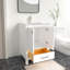 Ensemble de meuble-lavabo autoportant 24 po Amandie blanc mat avec plateau en marbre de Carrare-731701162-738044143