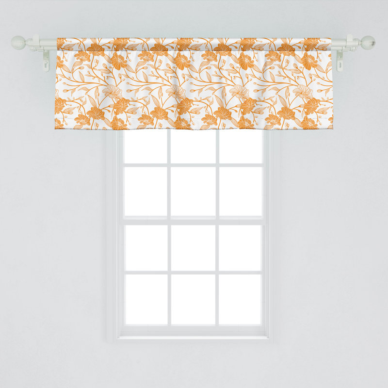 Ensemble de 2 tiges de floraison orange et blanc Ambesonne, L 54 po x L 12 po