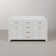 Minnetrista 60'' Double Bathroom Vanity with Carrara Marble Top