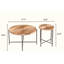 Ensemble de tables gigognes Danbury patinées avec base en bois aggloméré durable-124513384