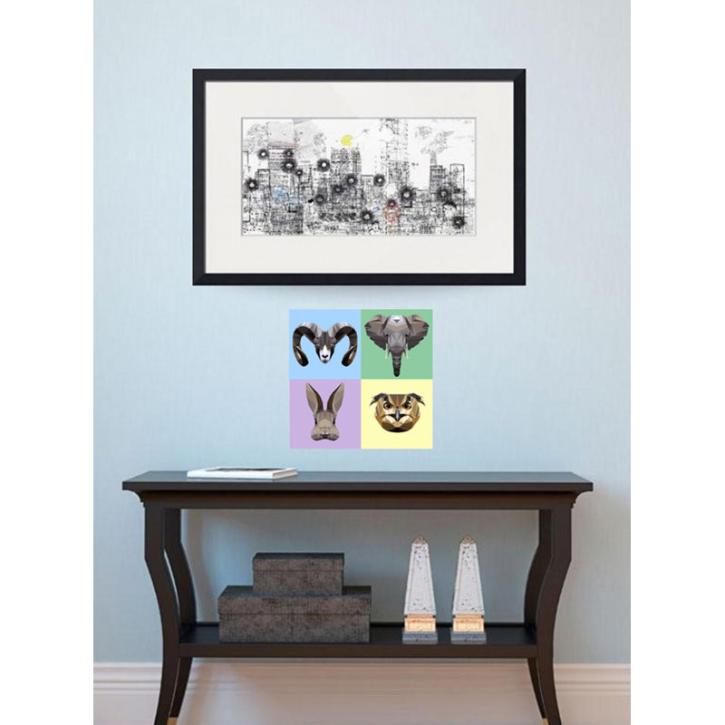 Animals Wall Decal, 10" H x 10" W