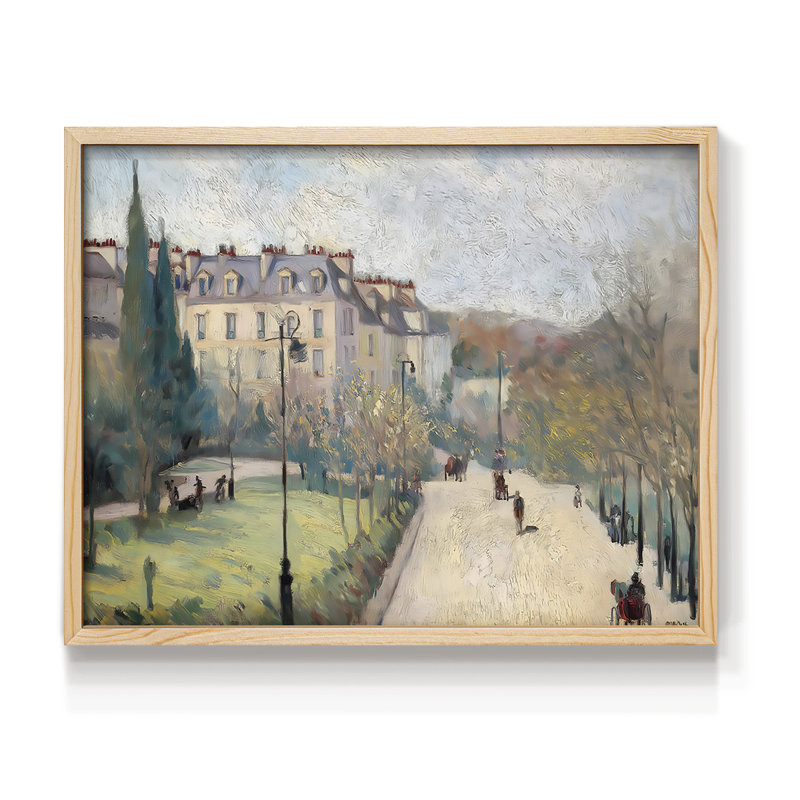 Paysage, série XXVII, reproduction encadrée, Naturel, H 22 po x l 28 po