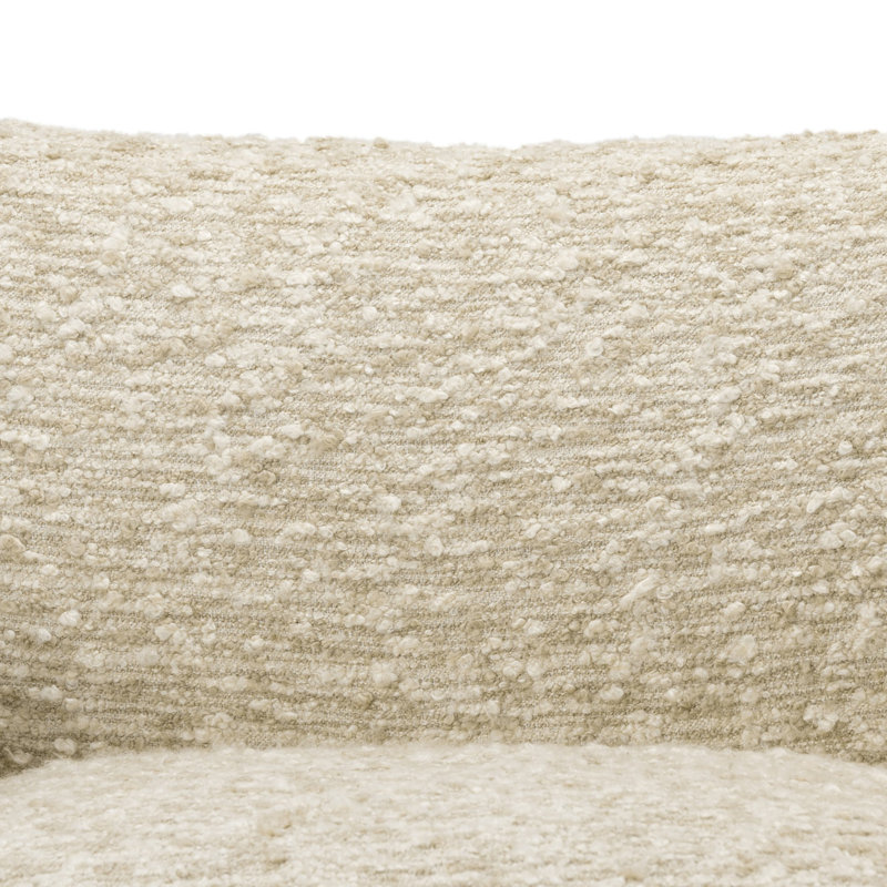 Margot Upholstered Swivel Chair, Solema Cream Boucle