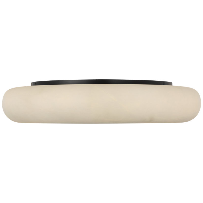 Kelly Wearstler Formosa 22" Flush Mount, Alabaster/Bronze