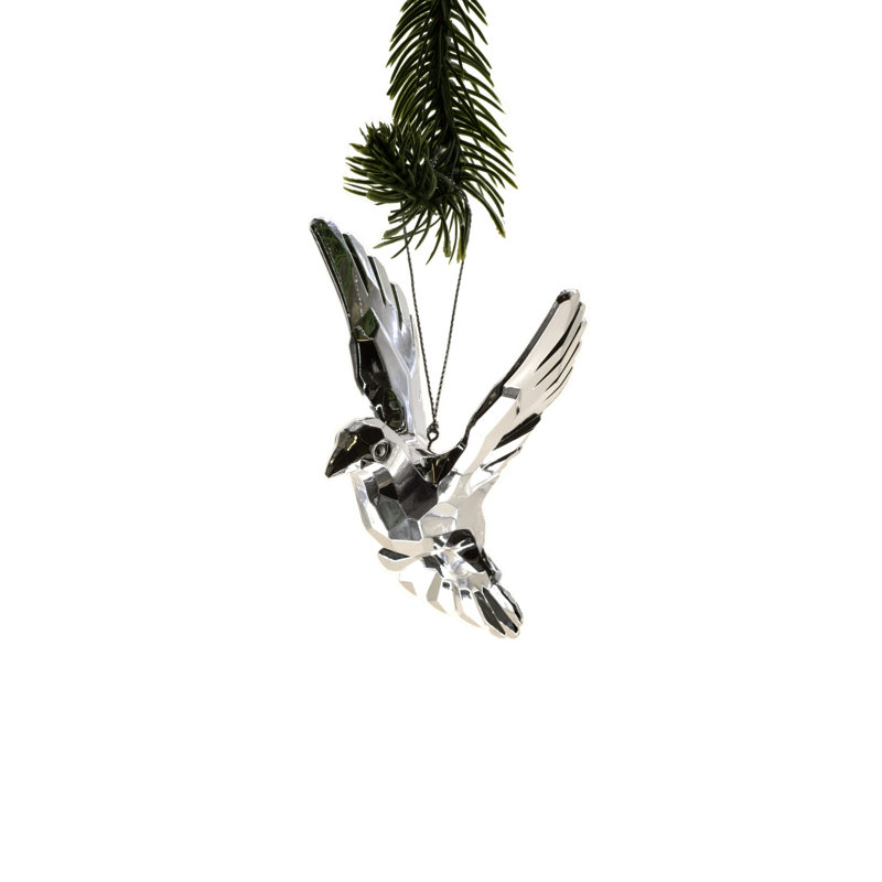 Ornement transparent colombe (paquet de 4)