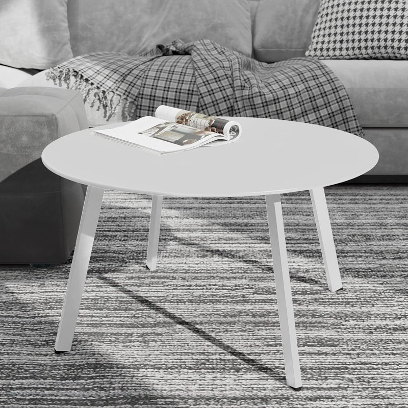 Table basse d'extérieur 27,5 po Aljawhara, Blanc
