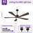 5-Blade Indoor Wood Ceiling Fan with Integrated LED Light, Remote Control, and Reversible Airflow-237166054-237166052