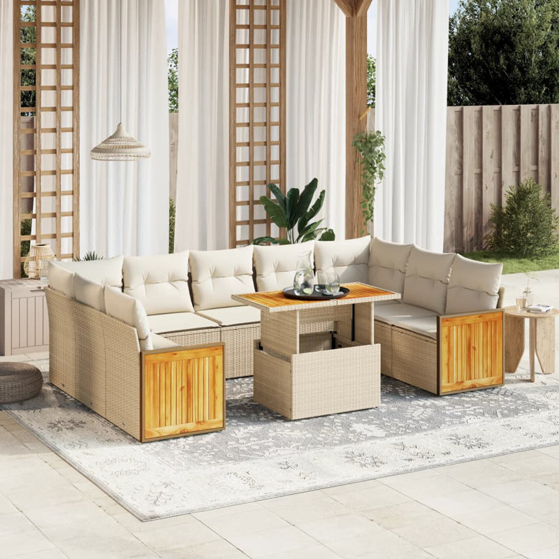 Ensemble de canapé de jardin Vidaxl
