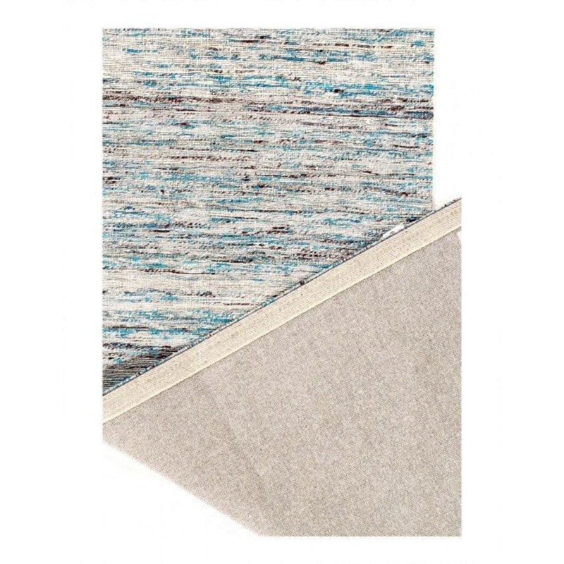 Tapis bleu unique de 10 pi x 2 pi 4 po