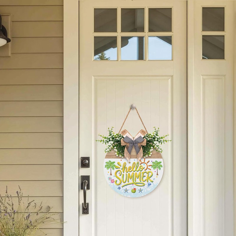 Porte-affiche en bois Hello Summer