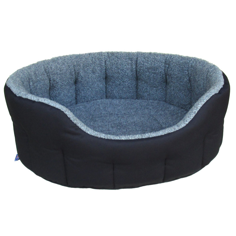 Comeau Polyester Pet Bed, Black/Grey, 24 H x 76 W x 64 D cm