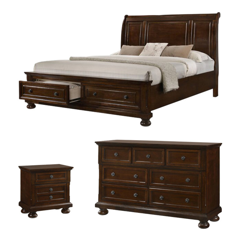 Manlius 2 - Drawer Nightstand, Cherry